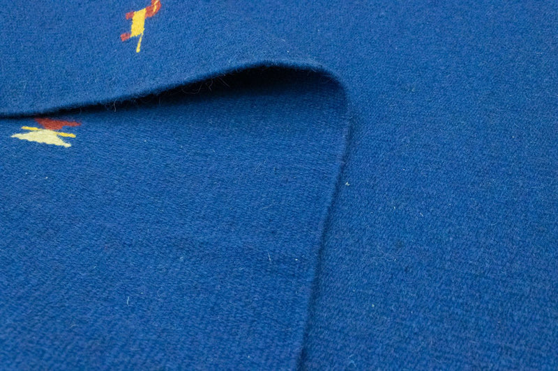 Dywan Kelim - modny - 180 x 120 cm - niebieski