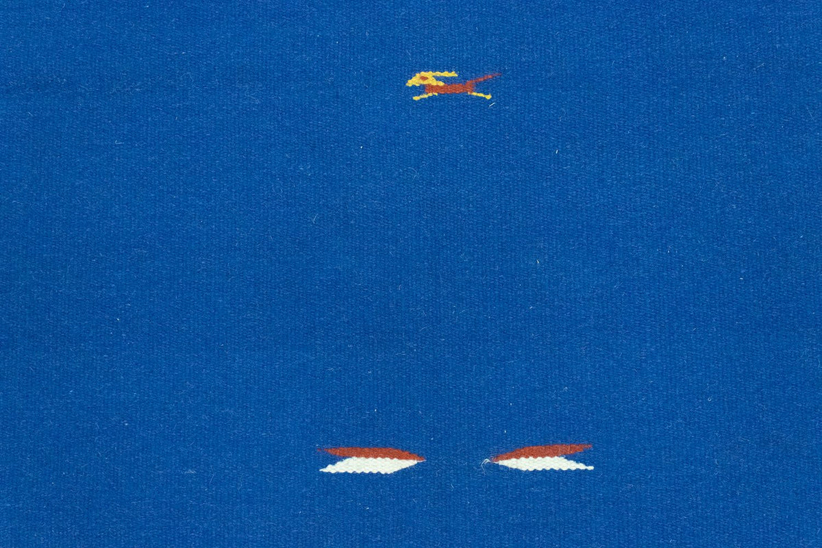 Dywan Kelim - modny - 180 x 120 cm - niebieski