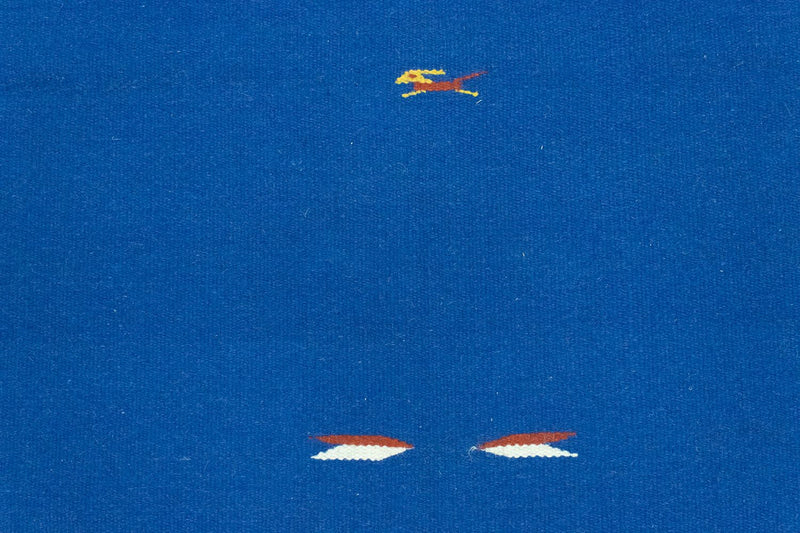 Dywan Kelim - modny - 180 x 120 cm - niebieski