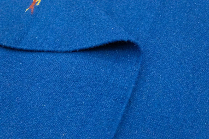 Dywan Kelim - modny - 180 x 120 cm - niebieski