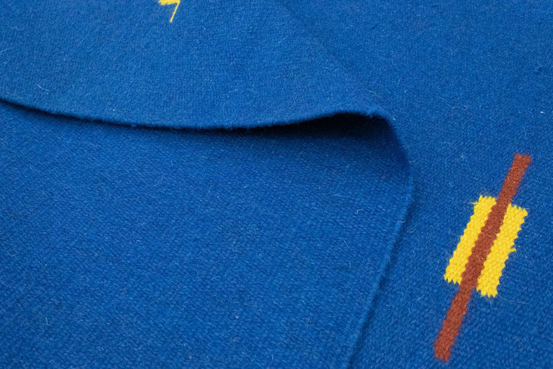 Dywan Kelim - modny - 180 x 120 cm - niebieski