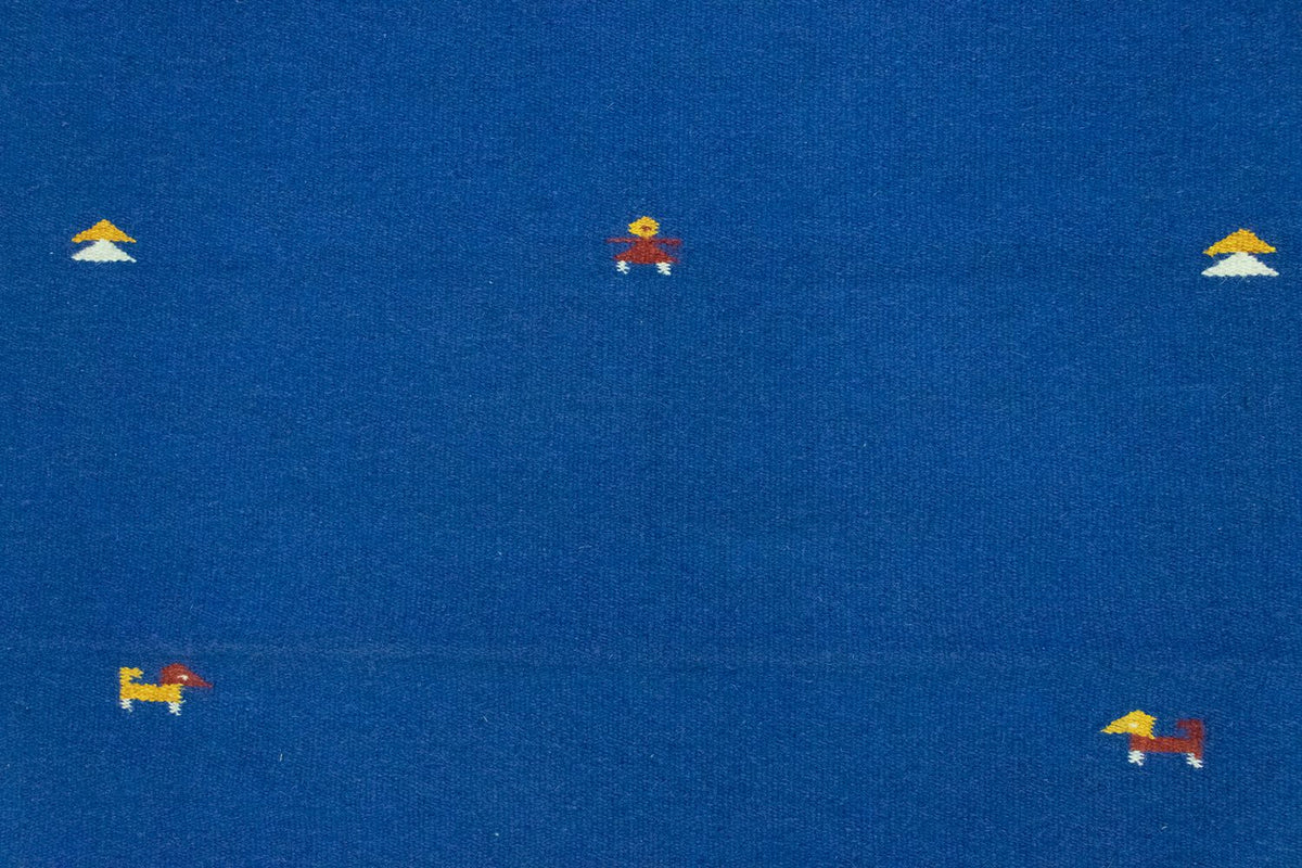 Dywan Kelim - modny - 180 x 120 cm - niebieski