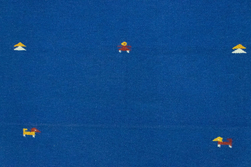 Dywan Kelim - modny - 180 x 120 cm - niebieski