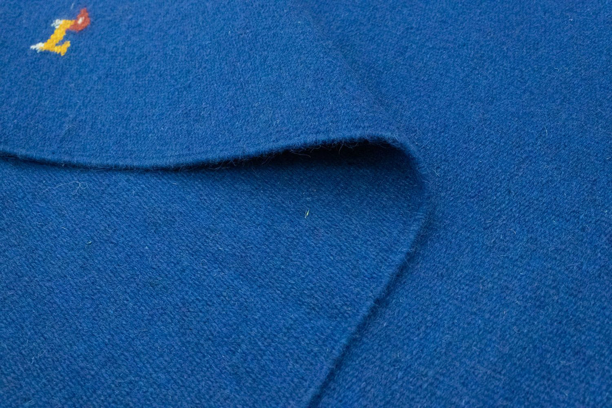 Dywan Kelim - modny - 180 x 120 cm - niebieski