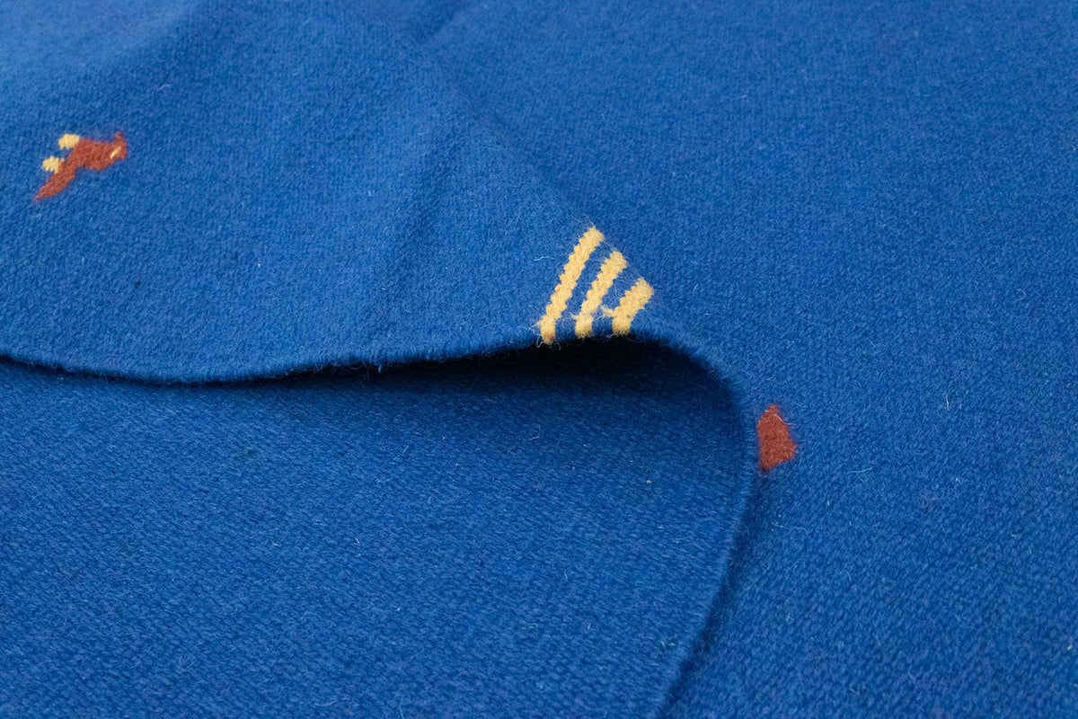 Dywan Kelim - modny - 180 x 120 cm - niebieski