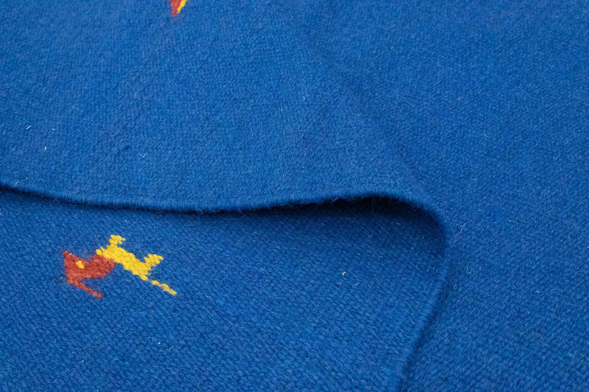 Dywan Kelim - modny - 180 x 120 cm - niebieski