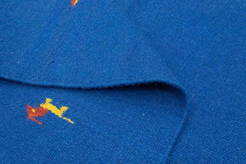 Dywan Kelim - modny - 180 x 120 cm - niebieski