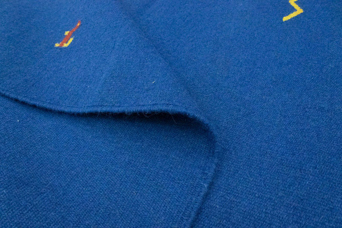 Dywan Kelim - modny - 180 x 120 cm - niebieski