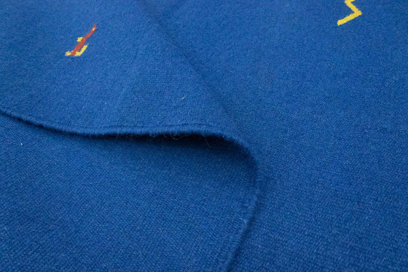 Dywan Kelim - modny - 180 x 120 cm - niebieski