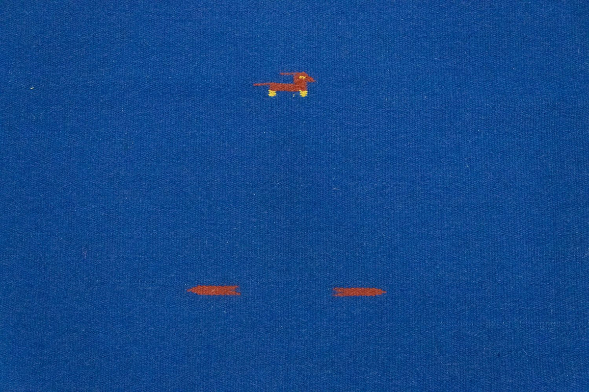 Dywan Kelim - modny - 180 x 120 cm - niebieski