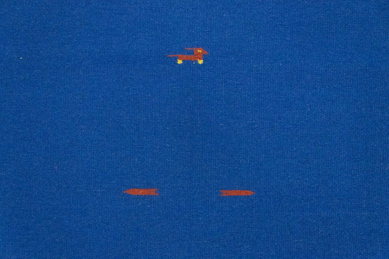 Dywan Kelim - modny - 180 x 120 cm - niebieski