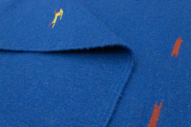 Dywan Kelim - modny - 180 x 120 cm - niebieski