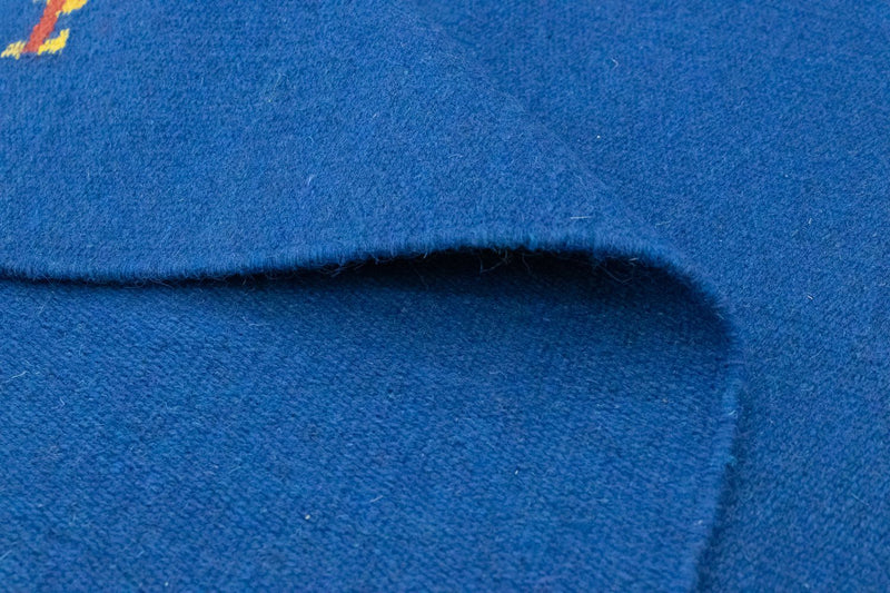 Dywan Kelim - modny - 180 x 120 cm - niebieski