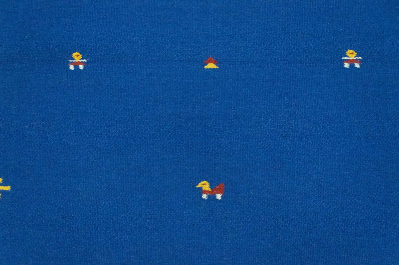 Dywan Kelim - modny - 180 x 120 cm - niebieski