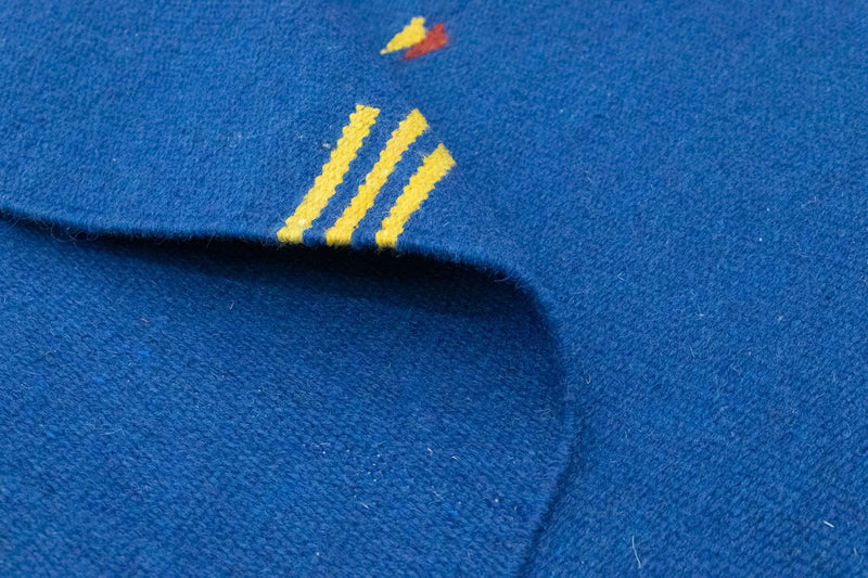 Dywan Kelim - modny - 180 x 120 cm - niebieski