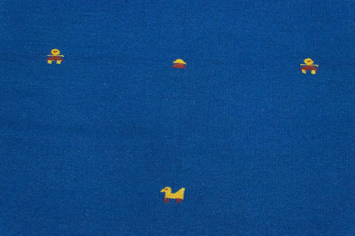 Dywan Kelim - modny - 180 x 120 cm - niebieski