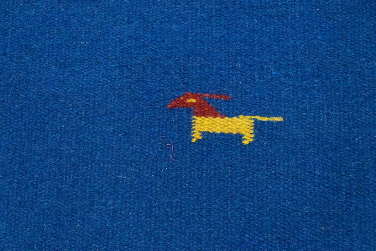 Dywan Kelim - modny - 180 x 120 cm - niebieski