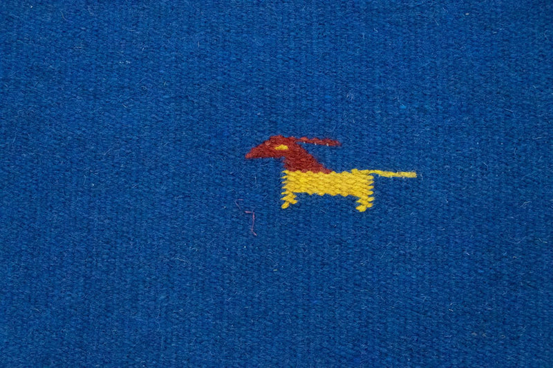 Dywan Kelim - modny - 180 x 120 cm - niebieski