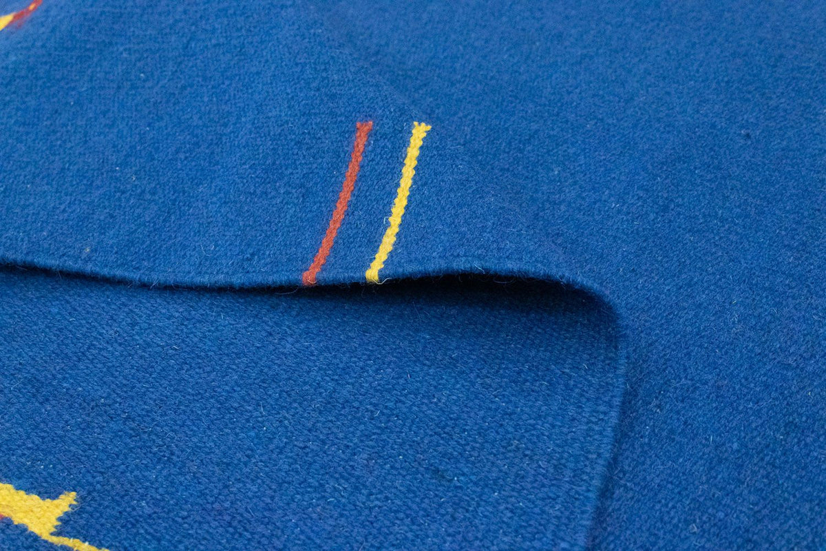 Dywan Kelim - modny - 180 x 120 cm - niebieski