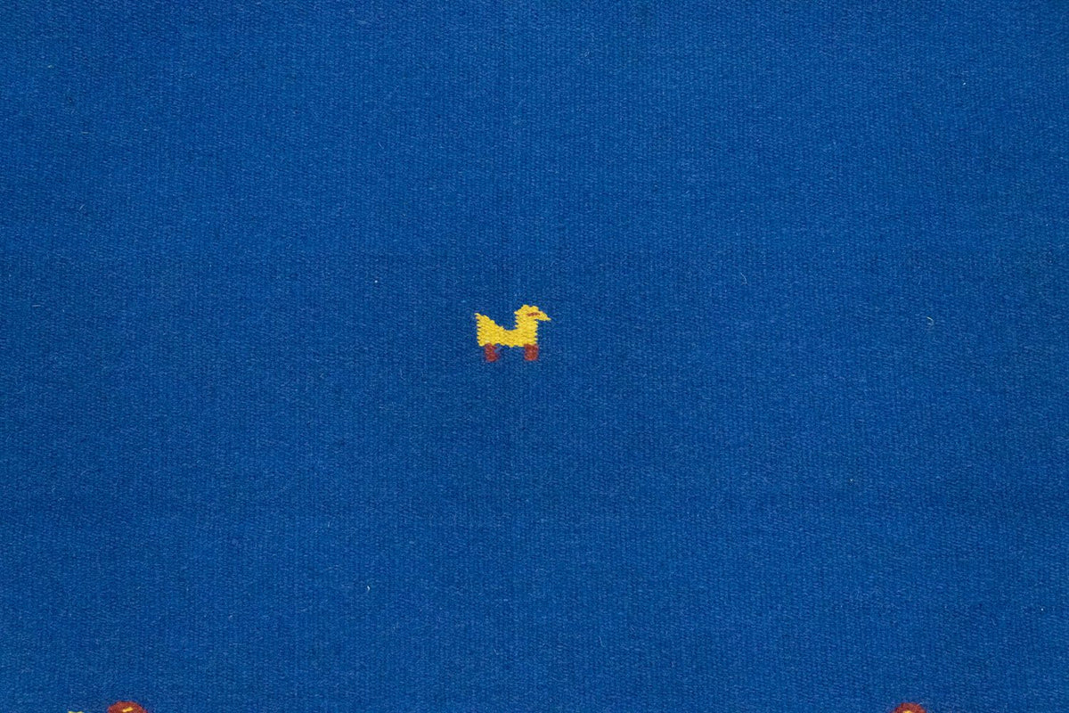 Dywan Kelim - modny - 180 x 120 cm - niebieski