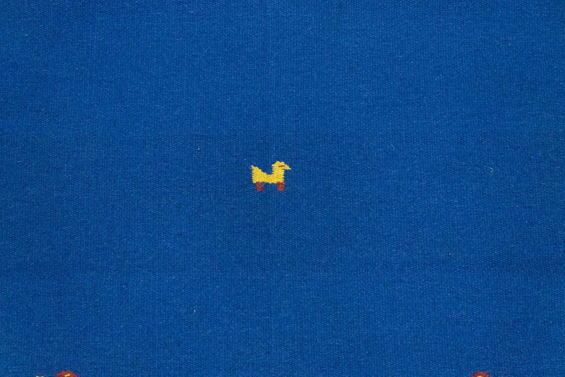 Dywan Kelim - modny - 180 x 120 cm - niebieski