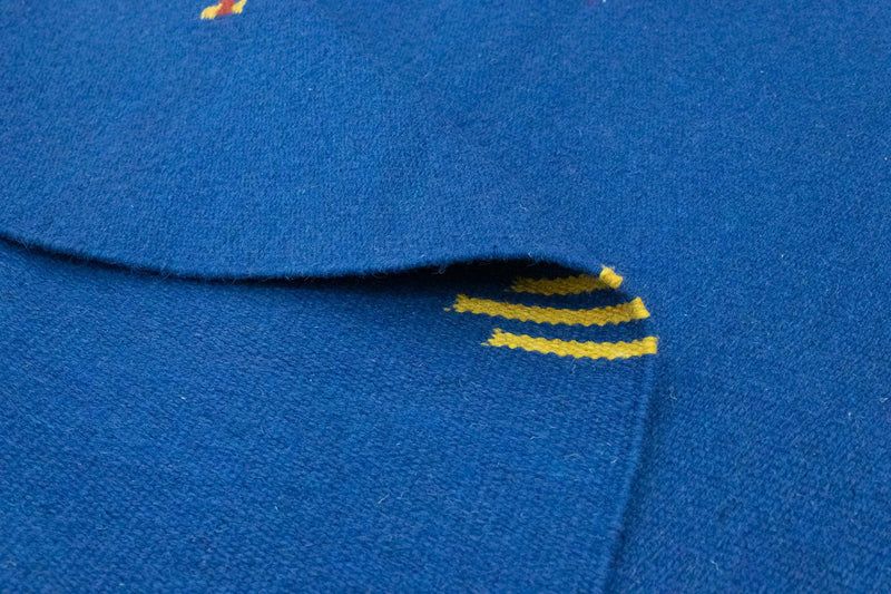 Dywan Kelim - modny - 180 x 120 cm - niebieski