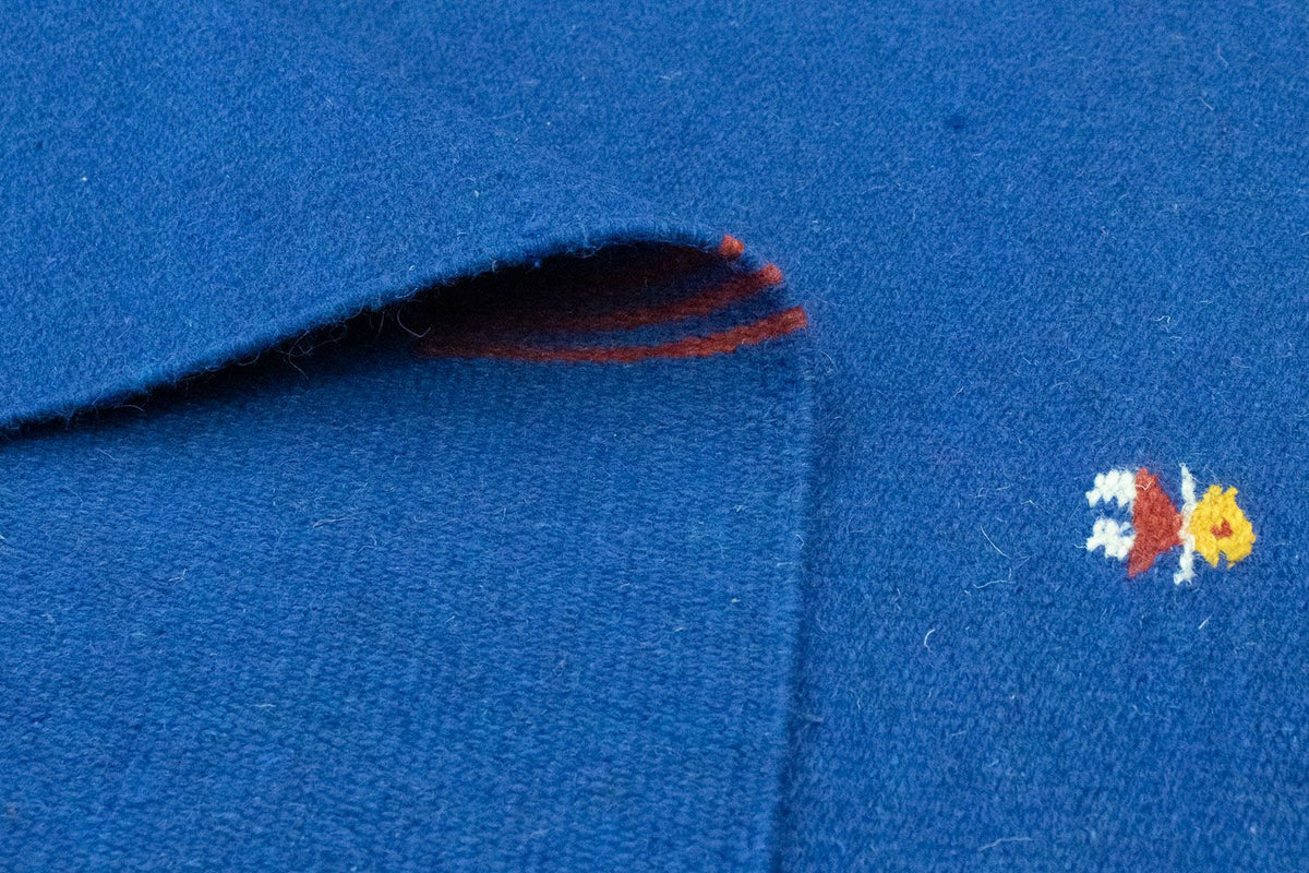 Dywan Kelim - modny - 180 x 120 cm - niebieski