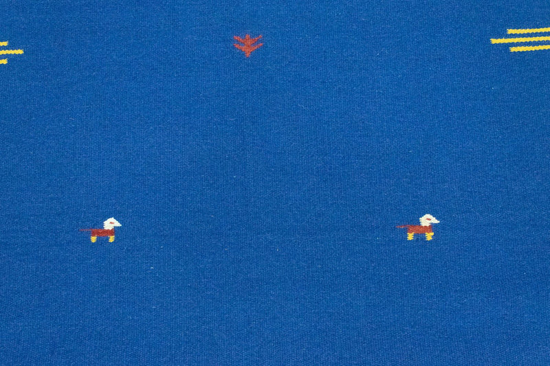 Dywan Kelim - modny - 180 x 120 cm - niebieski