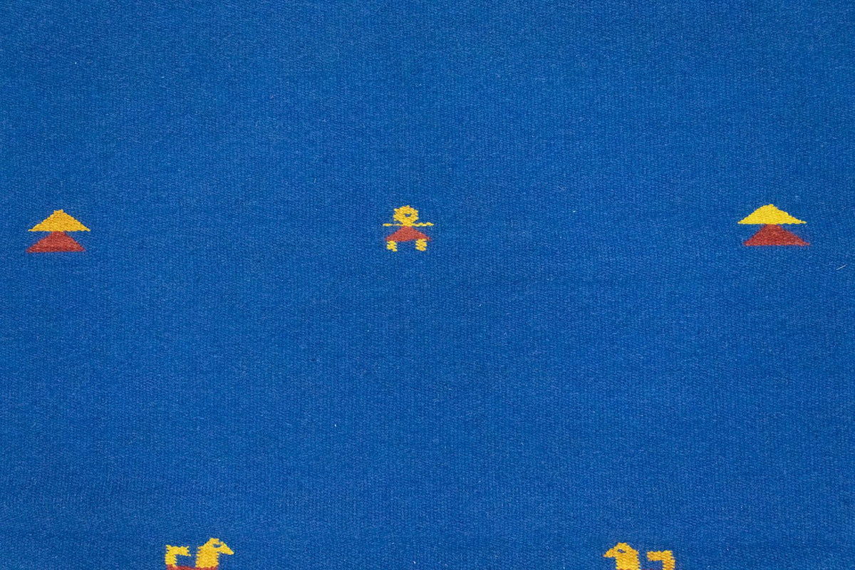 Dywan Kelim - modny - 180 x 120 cm - niebieski