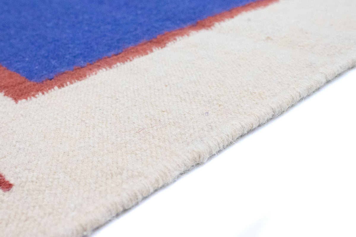 Dywan Kelim - modny - 180 x 120 cm - niebieski