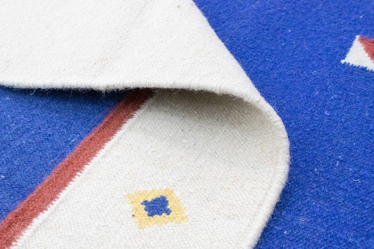 Dywan Kelim - modny - 180 x 120 cm - niebieski