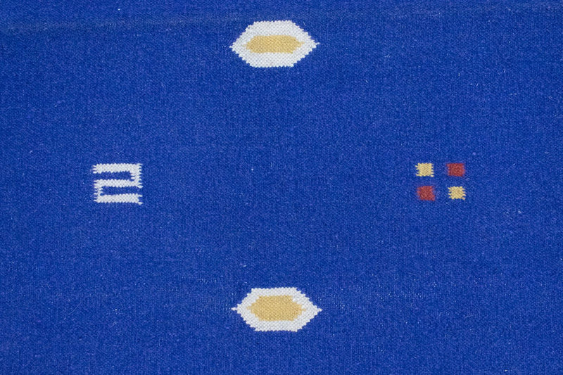 Dywan Kelim - modny - 180 x 120 cm - niebieski