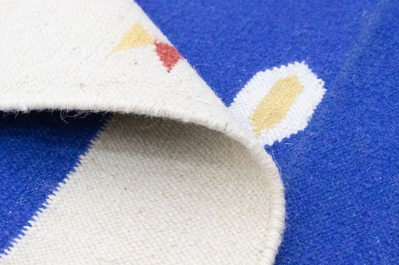 Dywan Kelim - modny - 180 x 120 cm - niebieski