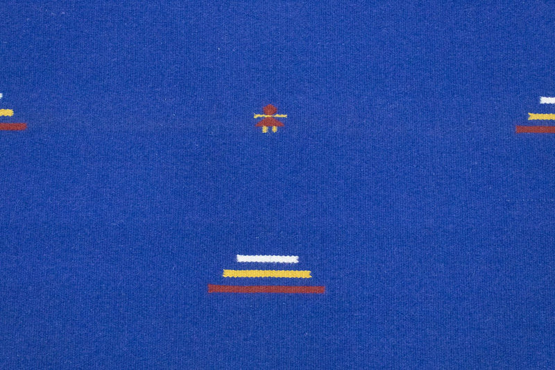 Dywan Kelim - modny - 180 x 120 cm - niebieski