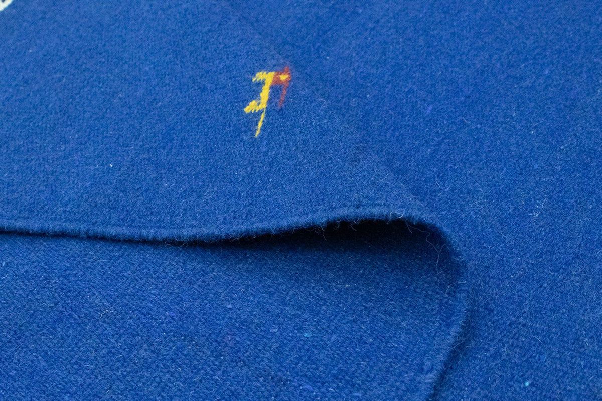 Dywan Kelim - modny - 180 x 120 cm - niebieski