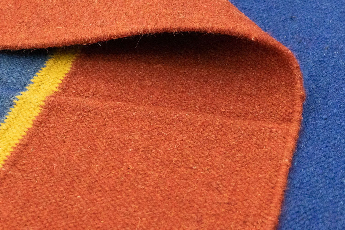 Dywan Kelim - modny - 300 x 200 cm - niebieski