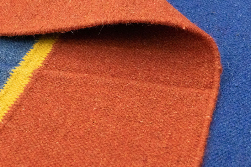 Dywan Kelim - modny - 300 x 200 cm - niebieski