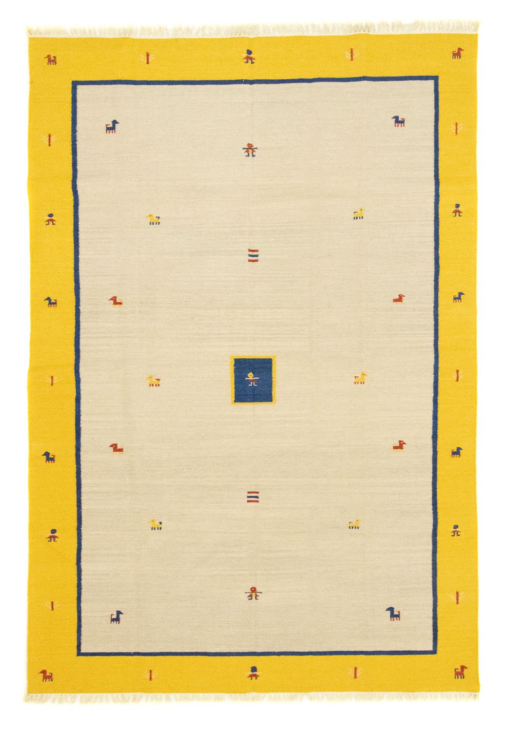 Dywan Kelim - modny - 300 x 200 cm - beżowy