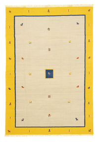 Dywan Kelim - modny - 300 x 200 cm - beżowy