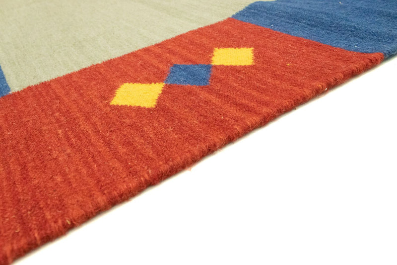 Dywan Kelim - modny - 300 x 200 cm - zielona