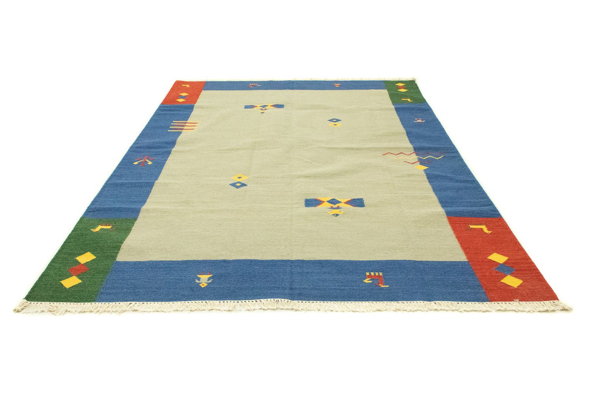 Dywan Kelim - modny - 300 x 200 cm - zielona