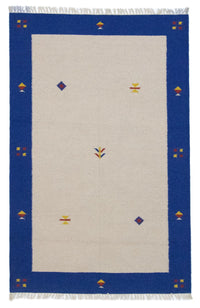 Dywan Kelim - modny - 180 x 120 cm - beżowy