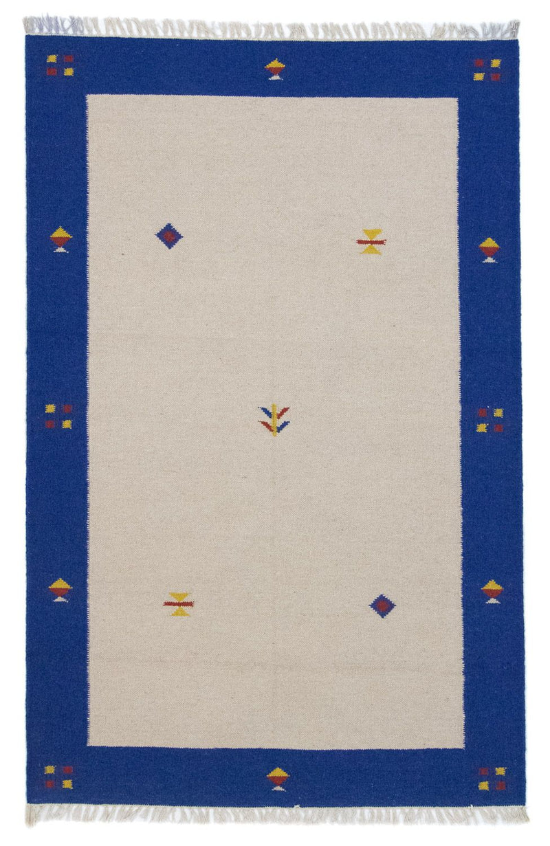 Dywan Kelim - modny - 180 x 120 cm - beżowy