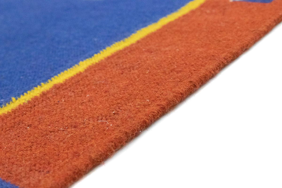 Dywan Kelim - modny - 180 x 120 cm - niebieski