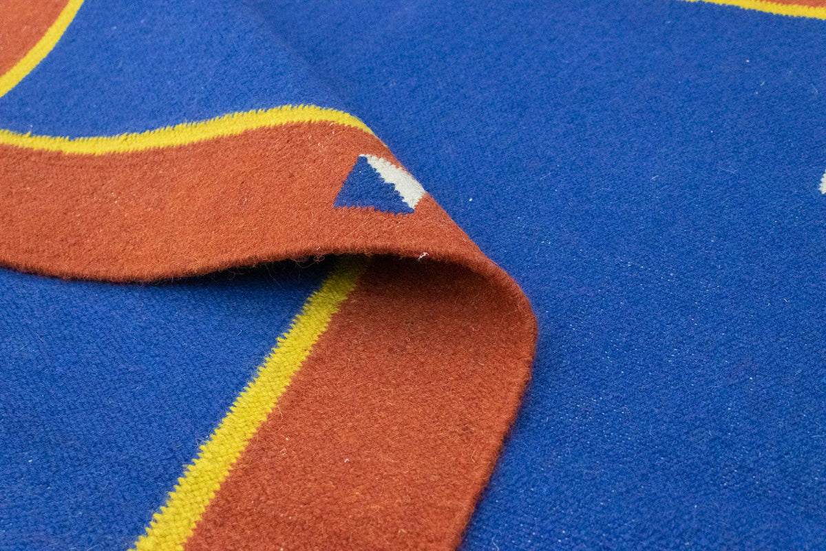 Dywan Kelim - modny - 180 x 120 cm - niebieski