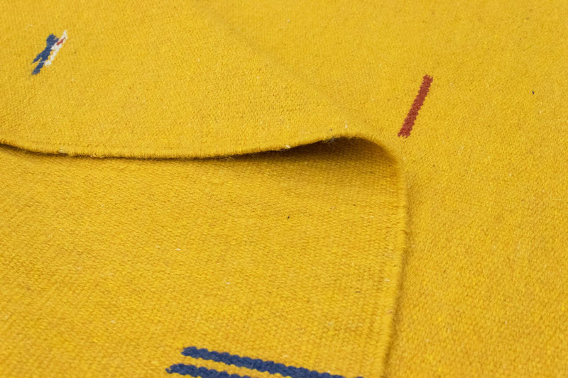 Dywan Kelim - modny - 180 x 120 cm - żółty