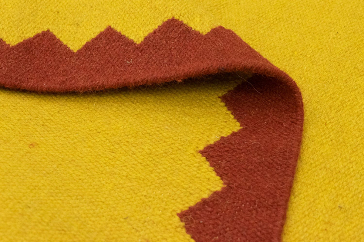 Dywan Kelim - modny - 180 x 120 cm - żółty