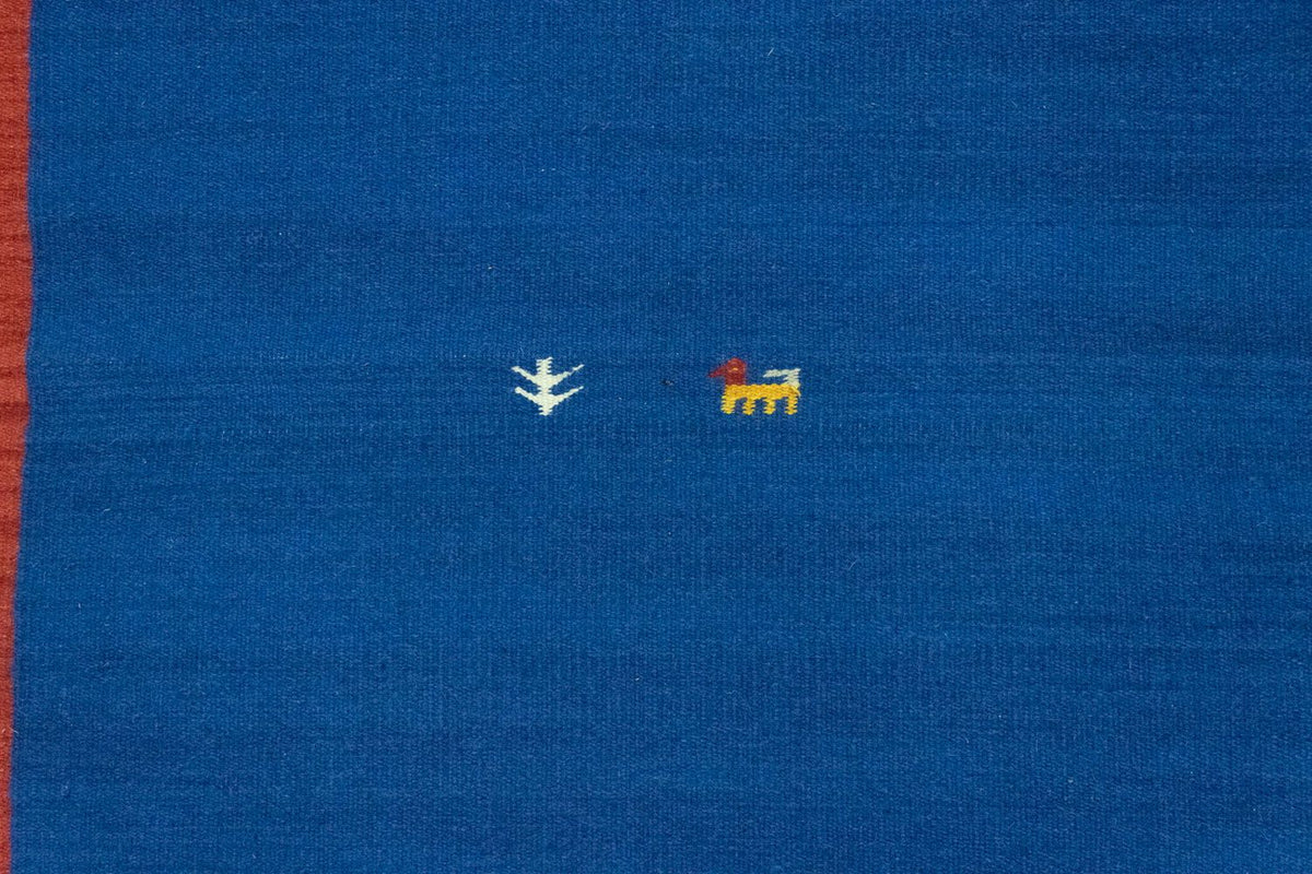 Dywan Kelim - modny - 180 x 120 cm - niebieski