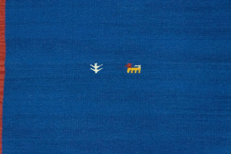 Dywan Kelim - modny - 180 x 120 cm - niebieski