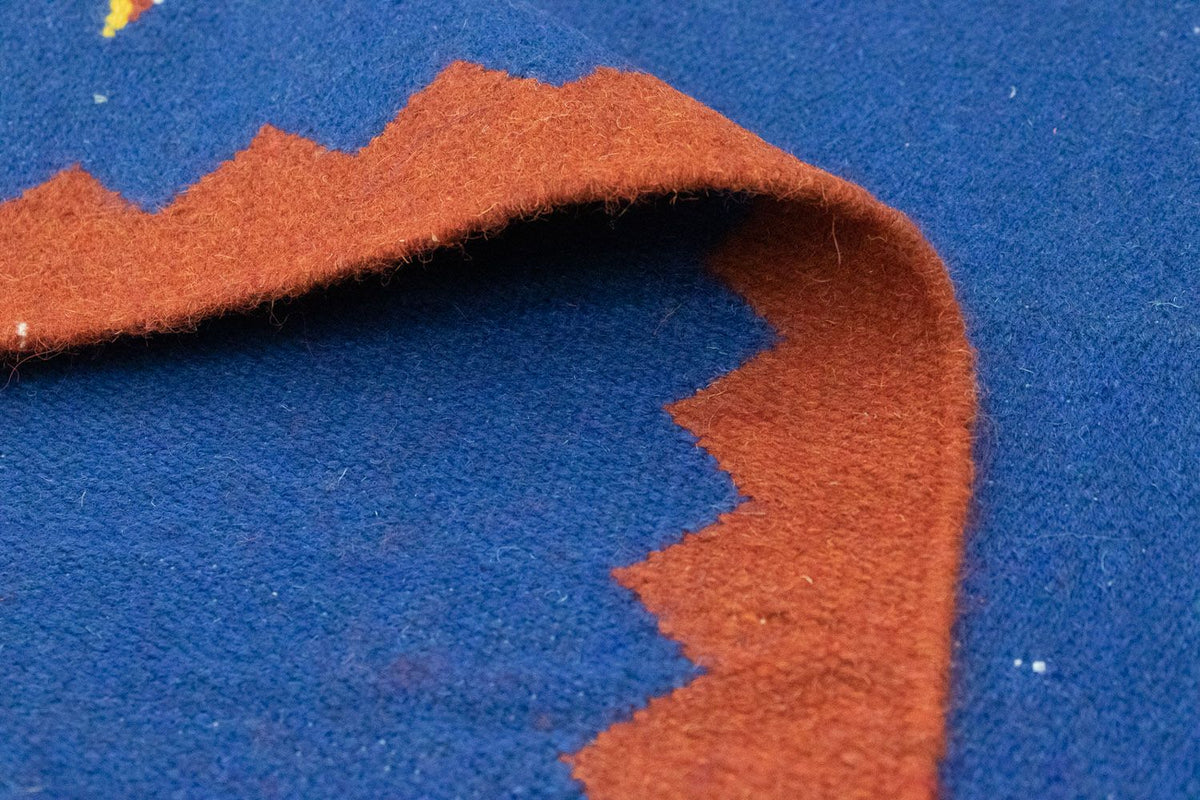 Dywan Kelim - modny - 180 x 120 cm - niebieski